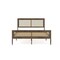 Martha Stewart Jax Queen Size Solid Wood Platform Bed w/Rattan Headboard and Footboard, Brown Gray MG-090022-Q-WOAK-MS - alternate 7